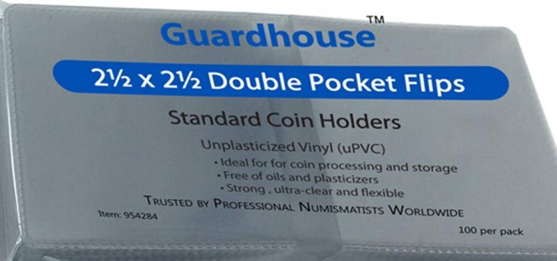 Guardhouse 2 Â½ x 2 Â½ Double-Pocket Unplasticized Coin Flips Pack of 200 Guardhouse - Image 2