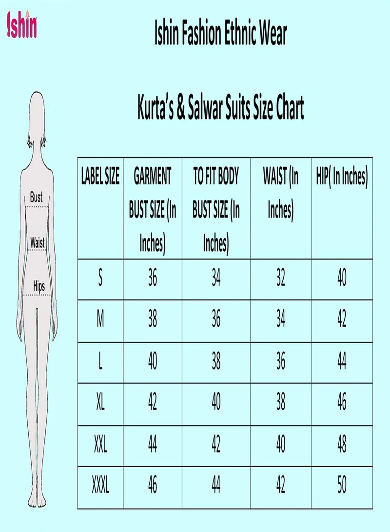 ISHIN  Women Green Floral Embroidered Regular Gotta Patti Pure Cotton Kurta With Sharara & With Dupatta for Women | Best Price UAE