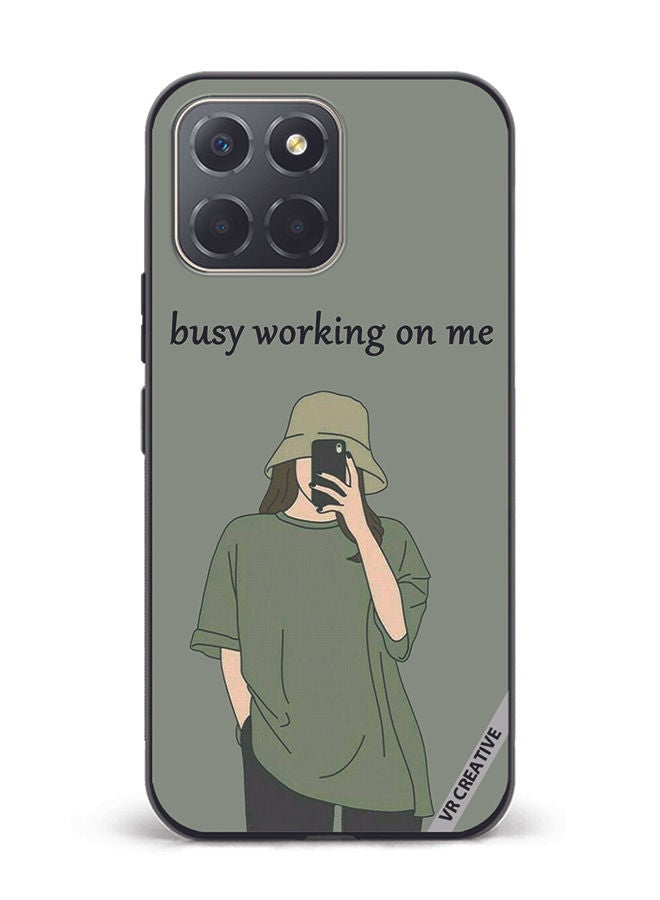 VR CREATIVE Protective Case Cover For Honor X6 Busy Working On Me Design Multicolour - Image 1