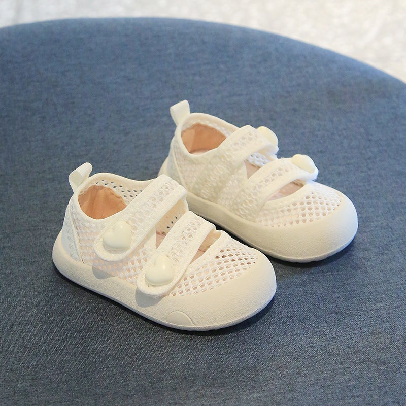 [15 -- 25 Yards] Summer Mesh Breathable Sandals Net Shoes Baby Girl Cute Soft-Soled Non-Slip Baby Toddler Shoes - Image 3