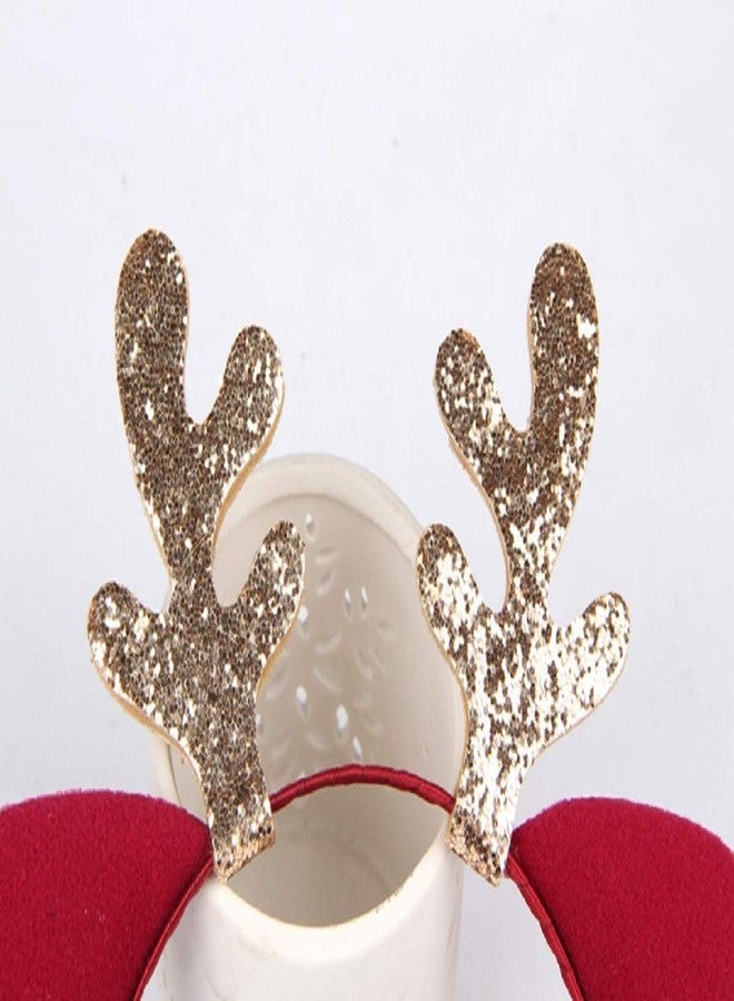 LSHDXD Christmas Headband Hair Hoop, Elk Antlers Cat Ear Glitter Hair bands Hair Accessories Headdress for Christmas Decorations Party Supplies. - Image 5