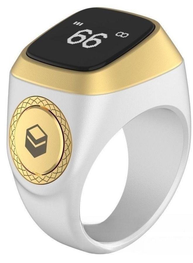 iQIBLA Zikr 1 Lite Smart Ring for Muslims Tally Tasbeeh Counter with Vibration Reminder 20mm  - Image 1