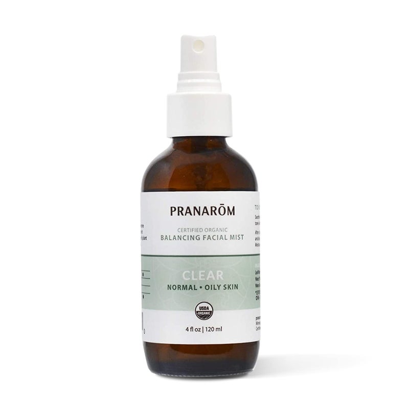 Pranarom Facial Mist (4oz / 120ml) - 100% Pure & Natural Essential Oil Facial Mist for Dry Skin Hydration & Toning (Clear (Oily Skin)) - Image 1