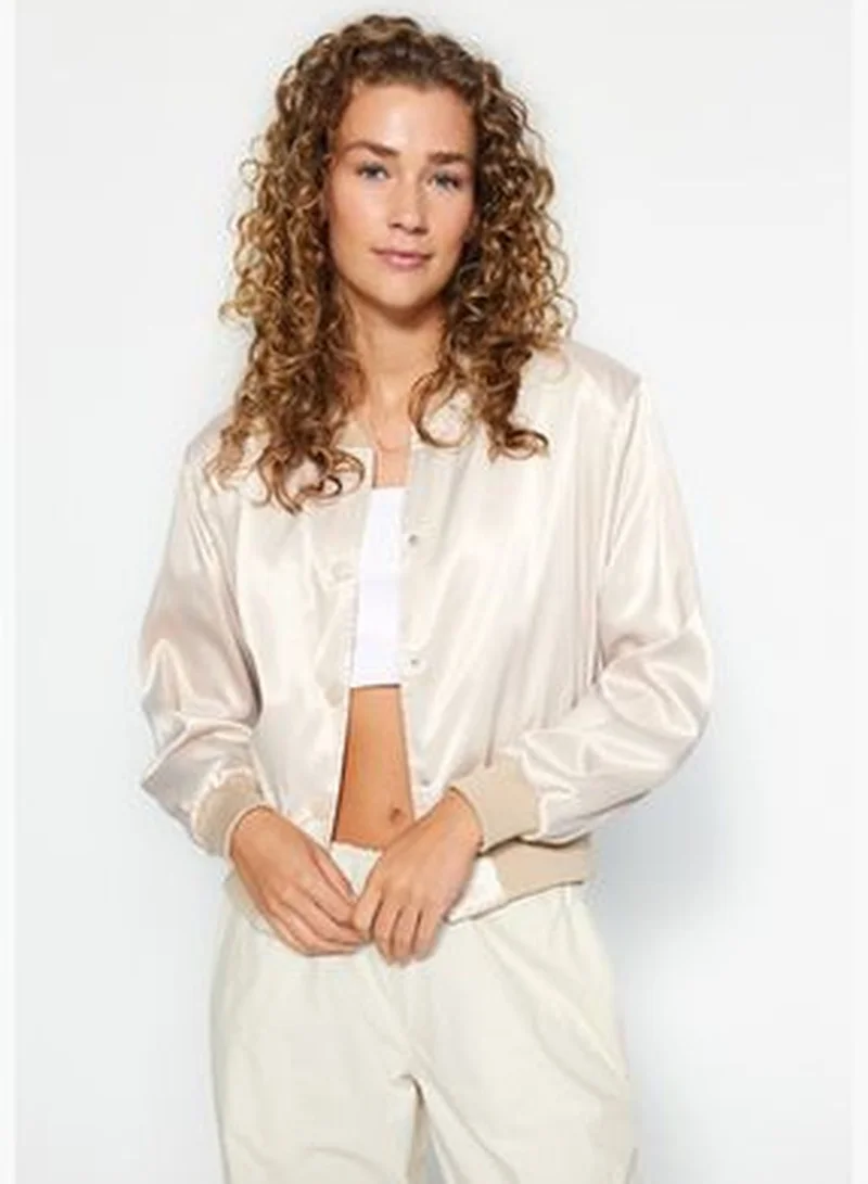 trendyol Stone Oversize Jacket Coat TWOAW24MO00341