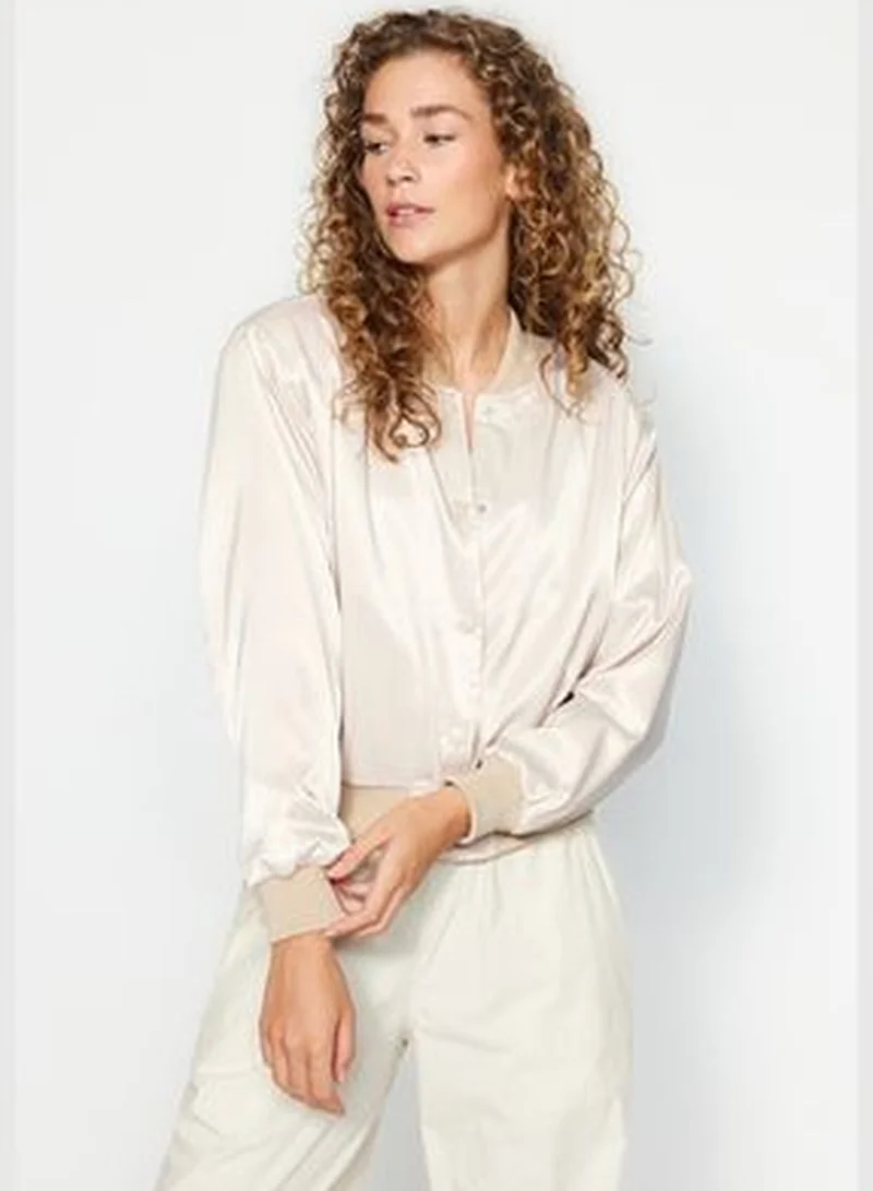 trendyol Stone Oversize Jacket Coat TWOAW24MO00341