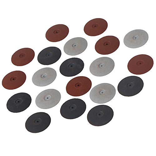 SWISSO KNIFE EDGE SILICONE RUBBER WHEELS FINE GRIT PKG 20 FOR JEWELRY POLISHING PRONG BEZELS WITH 2 MANDREL