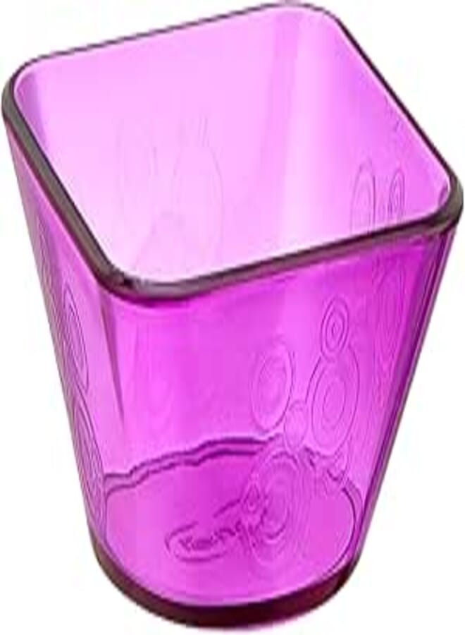 رينج أيه طبق رينغا مربع الشكل من البلاستيك للمكسرات، لونه بنفسجي - صنع في تركيا