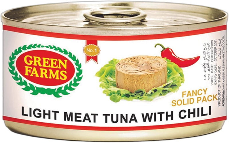 Green Farms Light Meat Tuna with Chili, 160g