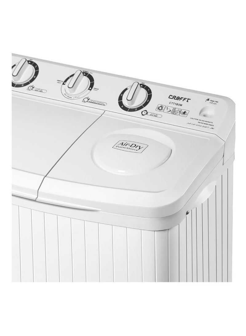 CRAFFT CRAFFT Twin Tub SEMI AUTOMATIC Washing Machine 7 Kg Model CTT1B7W  - Image 3