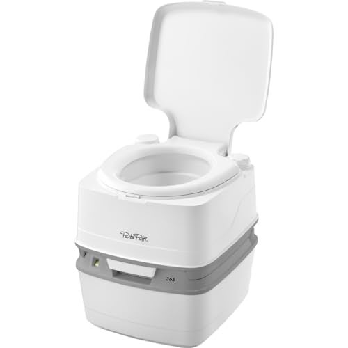 Porta Potti بورتر بوتي ثيتفورد بورتر بوتي 365 مرحاض محمول (لـ RV، البحرية، التخييم، الفانات، الشاحنات، الرعاية الصحية) 92820، أبيض - Image 1