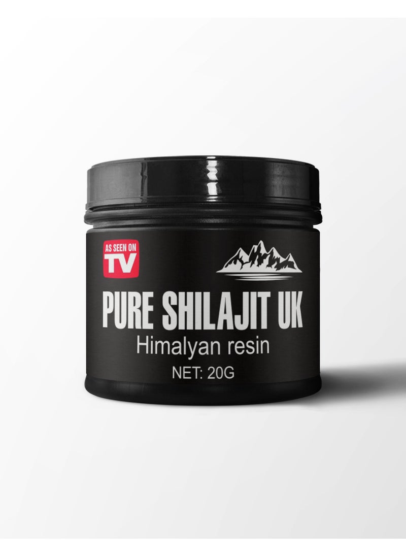Pure Shilajit UK Himalyan Resin Provides Energy and Revitalization 20g