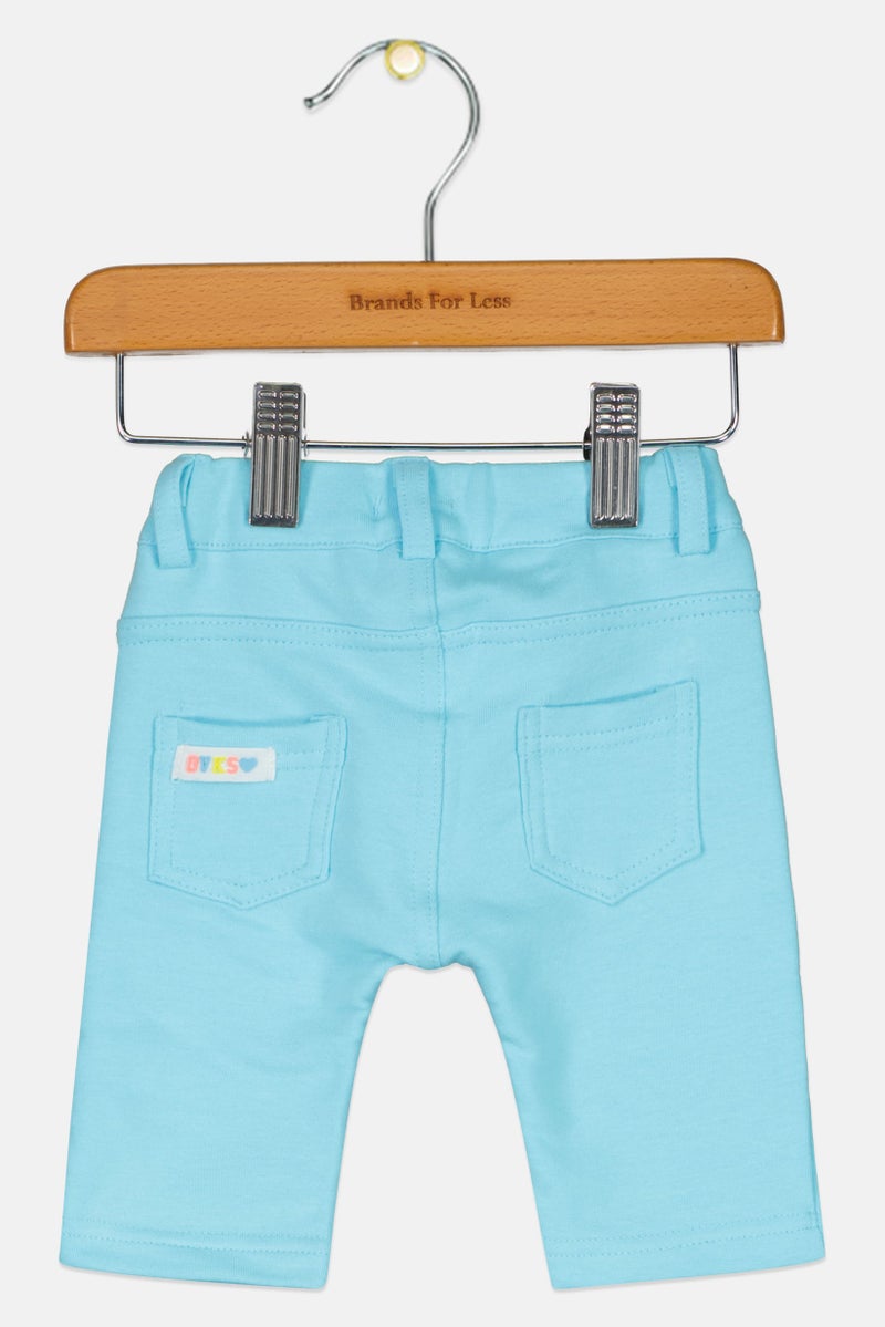 Overkids Toddlers Girl Solid Pants, Turquoise - Image 2