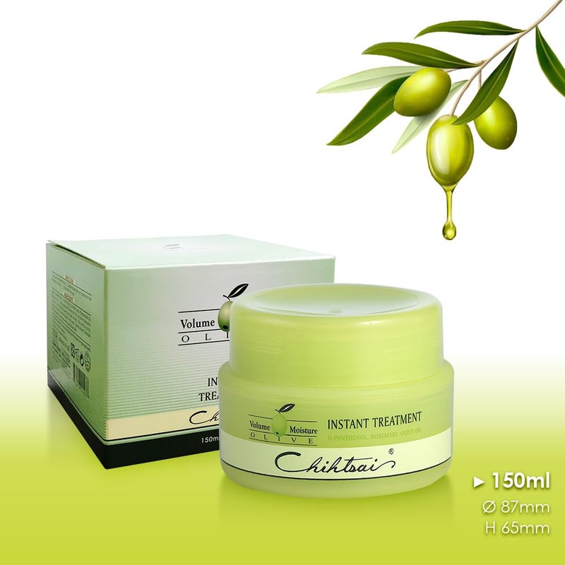Chihtsai Olive Instant Treatment (2.7oz/80ml) - Leave-in treatment that repairs and conditions hair - Image 2