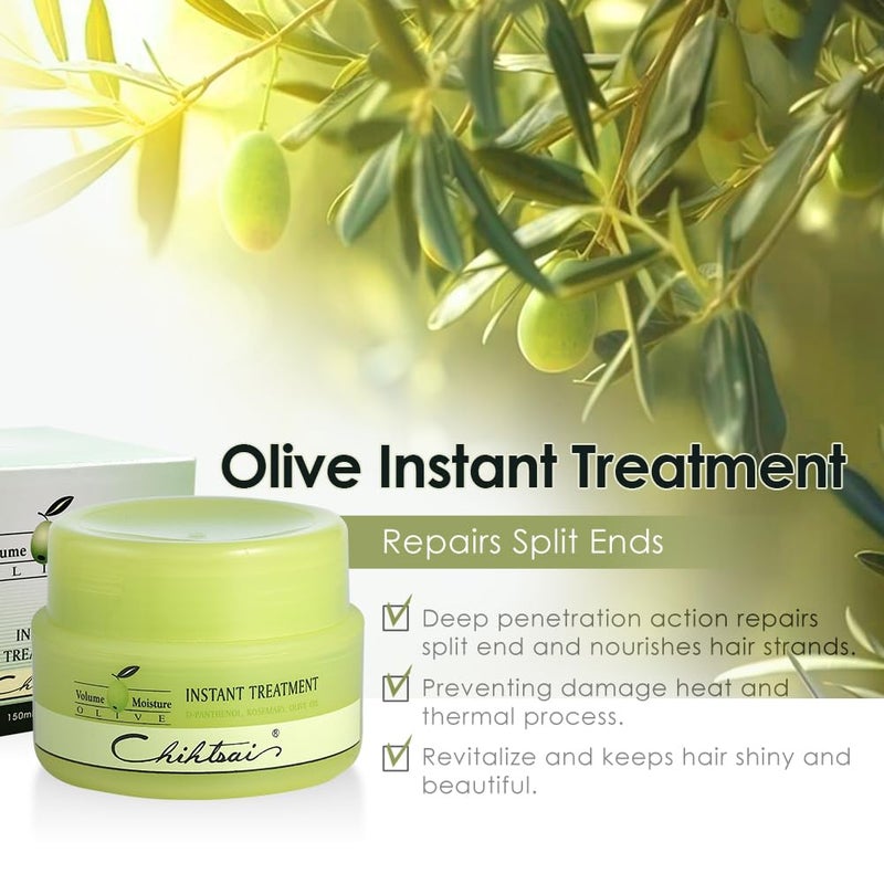 Chihtsai Olive Instant Treatment (2.7oz/80ml) - Leave-in treatment that repairs and conditions hair - Image 4