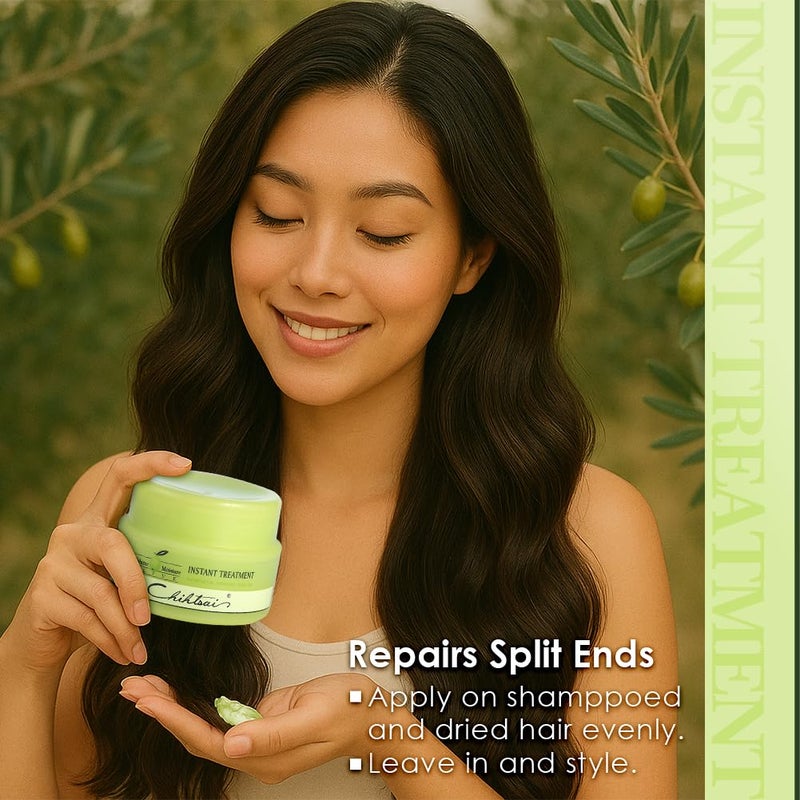 Chihtsai Olive Instant Treatment (2.7oz/80ml) - Leave-in treatment that repairs and conditions hair - Image 3