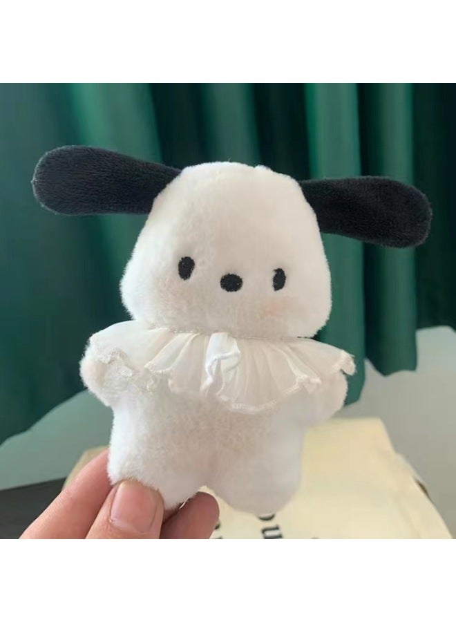 Ins Style Super Cute Pacha Dog Sweater Doll Blush Standing Doll Ultra Adorable Plushie Toy-Color:Skirt Afraid Of The Dog-Height:12cm  - Image 1