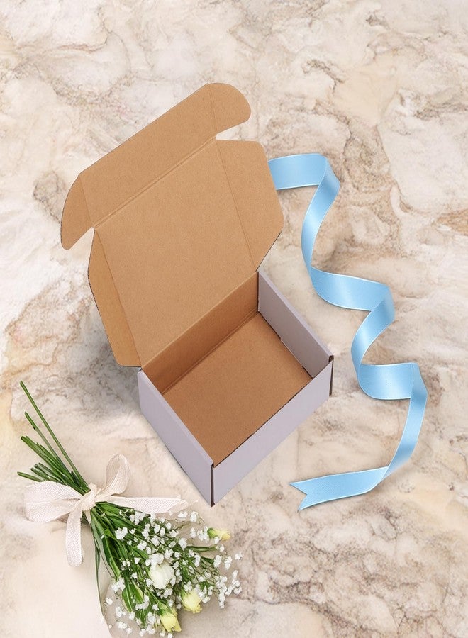 RLAVBL 7x5x2 Small Shipping Boxes Set of 40, White Corrugated Cardboard Mailer Box for Packing, Mailing, Business - Image 5
