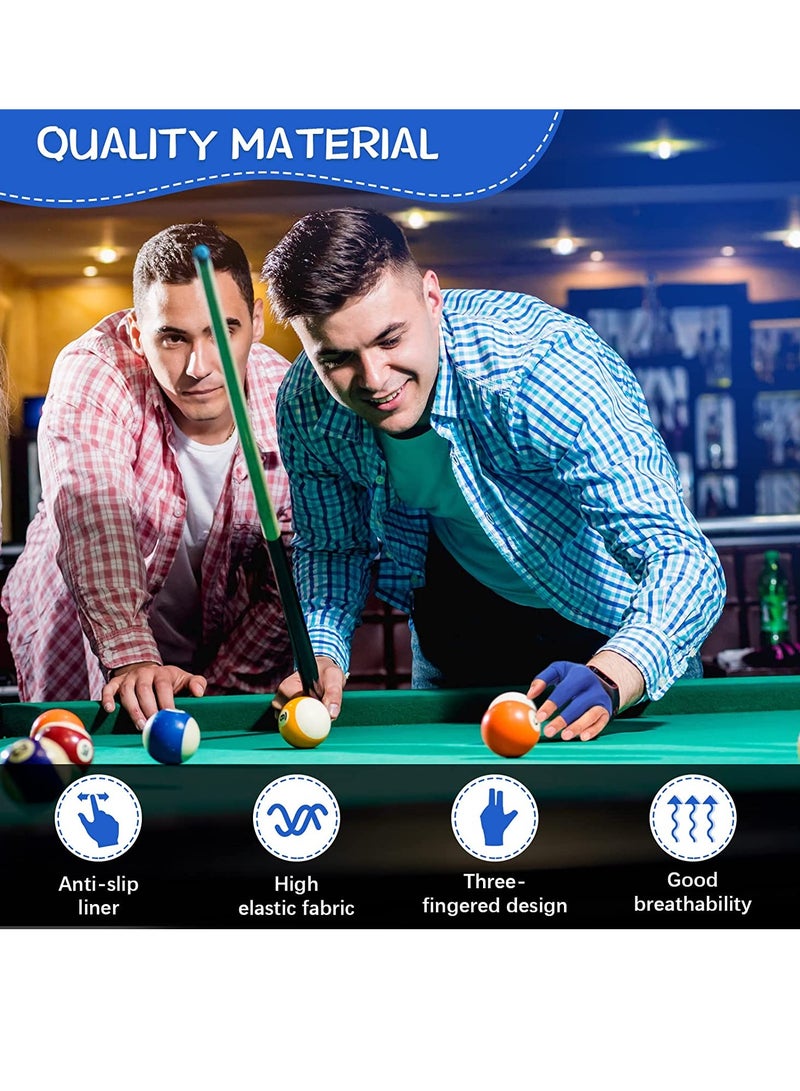 SYOSI قفازات بلياردو قابلة للتنفس ومريحة تناسب اليد اليسرى قفاز مرن لرماة السنوكر رياضة العصا عرض قفازات البلياردو للسنوكر للنساء والرجال - Image 3