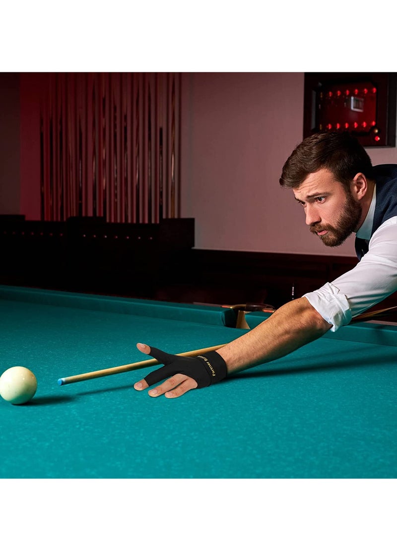 SYOSI قفازات بلياردو قابلة للتنفس ومريحة تناسب اليد اليسرى قفاز مرن لرماة السنوكر رياضة العصا عرض قفازات البلياردو للسنوكر للنساء والرجال - Image 4