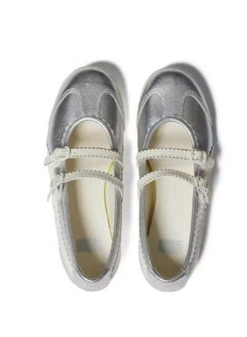 Onitsuka Tiger Mexico 66 TGRS Women’s Ballet Flats - Silver | Comfortable & Stylish Casual Mary Jane Shoes - Image 5