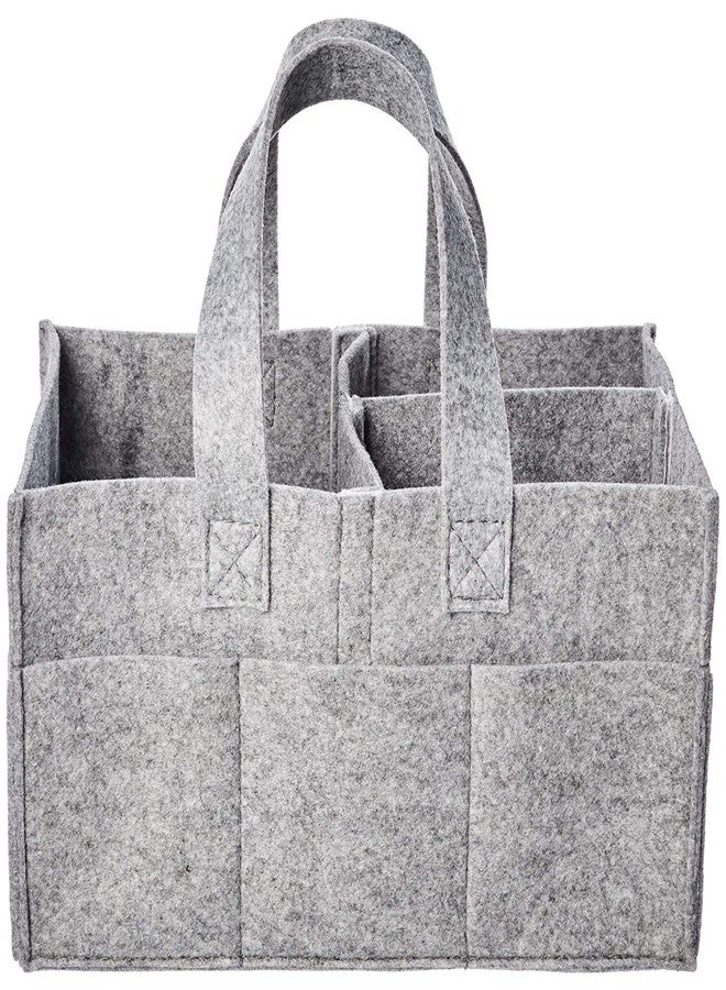 OON Cute Diaper Caddy Bag For Smart Mothers Baby Organizers Wipes Felt Storage, Nursery, Foldable And Portable (Large || Dark Greybaby Products) - Image 1