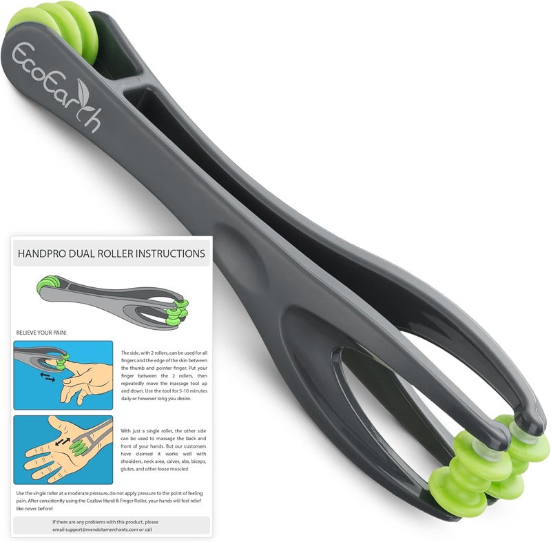 EcoEarth Finger  Hand Massager for Deep Tissue Comfort  Acupressure Massage Rollers for Arthritis Carpal Tunnel Stress  Pain Relief  Dual Sided Massage Therapy for Hands Palm  Wrist - Image 1