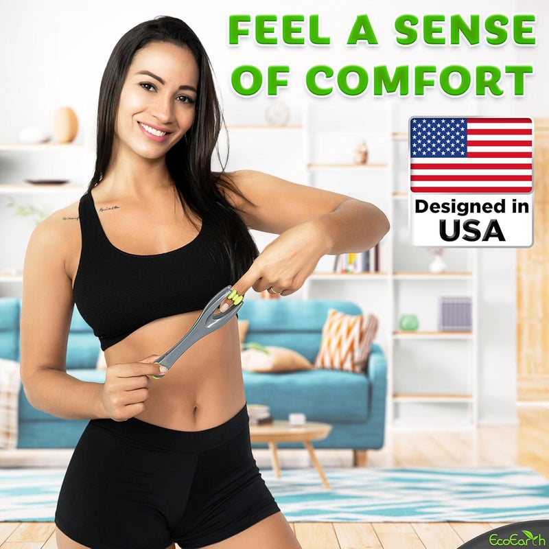 EcoEarth Finger  Hand Massager for Deep Tissue Comfort  Acupressure Massage Rollers for Arthritis Carpal Tunnel Stress  Pain Relief  Dual Sided Massage Therapy for Hands Palm  Wrist - Image 2