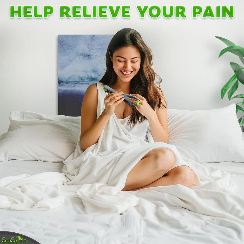 EcoEarth Finger  Hand Massager for Deep Tissue Comfort  Acupressure Massage Rollers for Arthritis Carpal Tunnel Stress  Pain Relief  Dual Sided Massage Therapy for Hands Palm  Wrist - Image 4