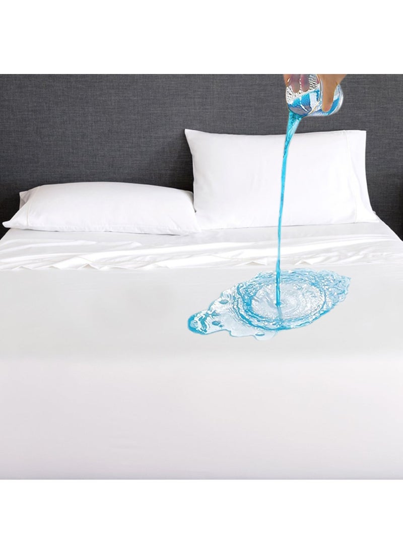 ROBUST - Robust Ultimate Protection Mattress Encasement–Fitted Waterproof Mattress Protector, Soft, Noiseless, Hypoallergenic, Durable With (90x200+30cm) Deep Pocket for a Comfortable Sleep-Single Size - Image 1