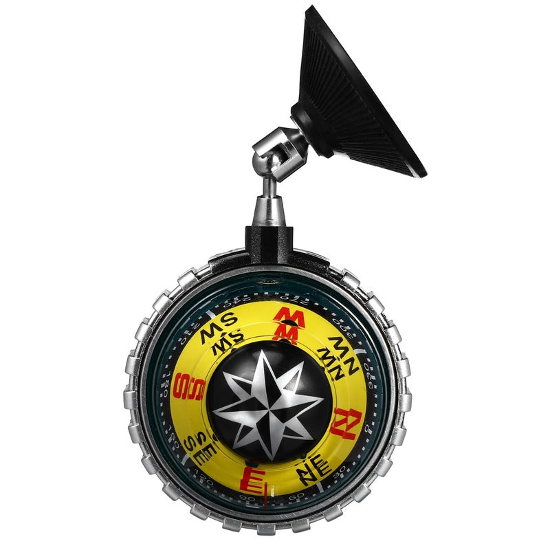 Yellow Marine Compass Ball With Suction Cup For Car Boat Dashboard Navigation Decoration - Image 2