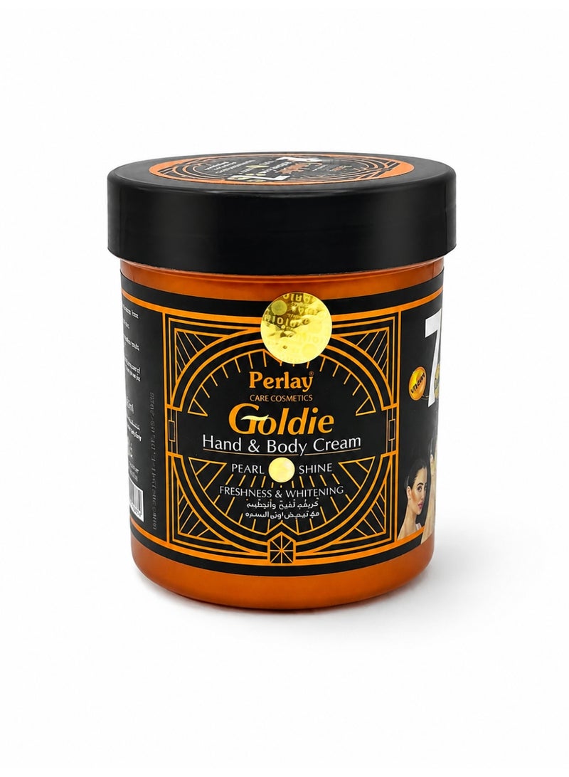 Perlay Goldie Hand and Body Moisturizing Cream, 250ml, Pearl Shine - Image 1