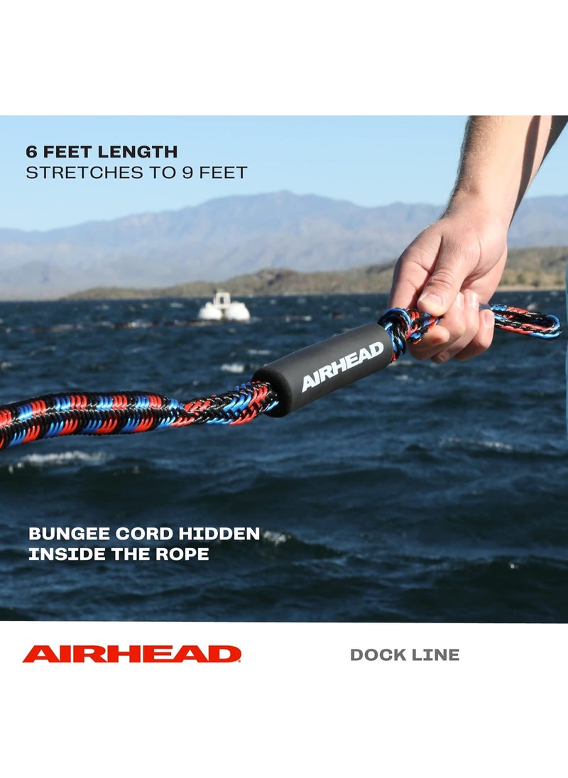 Airhead Airhead Bungee Dock Line, Mooring Rope for Boats, 6-Feet  - Image 4