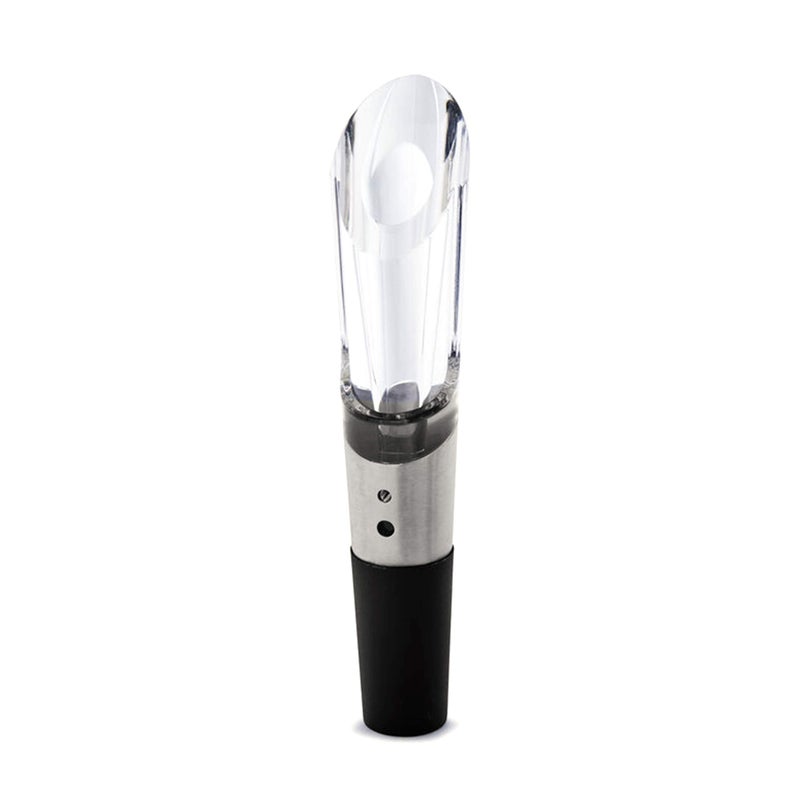 Rabbit W6127 Wine Aerator and Pourer, 1.1 x 1.1 x 5.2 inches, Clear/Stainless Steel - Image 1