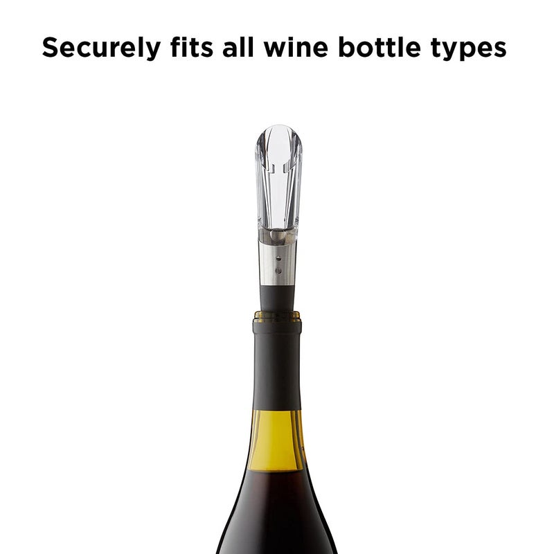 Rabbit W6127 Wine Aerator and Pourer, 1.1 x 1.1 x 5.2 inches, Clear/Stainless Steel - Image 3
