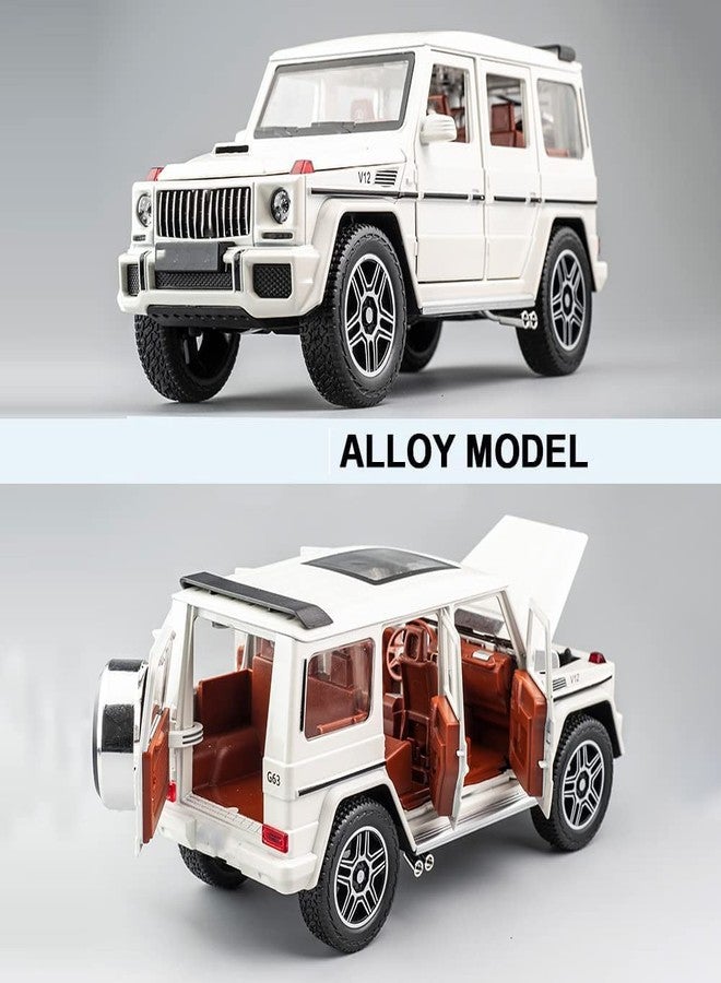 سيارة لعبة معدنية مصبوبة من فئة G من Coelon بمقياس 1:24، سيارة G Wagon، سيارة G Klessa مزودة بإضاءة وصوت، تعمل بالسحب للخلف - Image 5