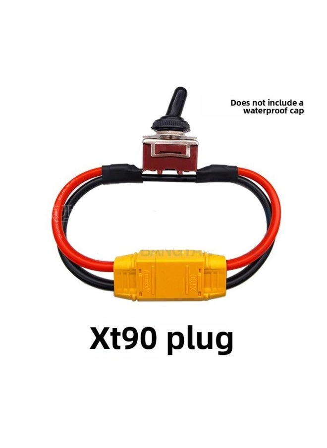 null - Model Aircraft Large Switch Battery Esc Amassxt60 Xt90 T Plug-In Power Supply High Current High Load Switch-Color:Xt90 Sheathed Large Switch-Specification:1 Piece With Cord 30cm - Image 1