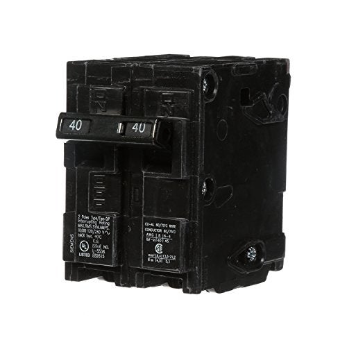 SIEMENS قاطع دائرة مزدوج 40 أمبير نوع QP من سيمنز Q240 باللون الأسود - Image 1