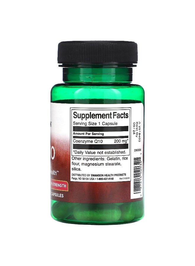 SWANSON سوانسون، CoQ10، قوة قصوى، 200 ملغ، 30 كبسولة - Image 2
