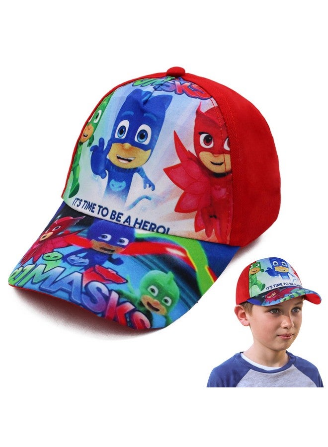 Vritraz Printed Cartoon Character Little Baseball Cap For Kids, Baby, Girls & Boys 3-12 Year (Red) - Image 1