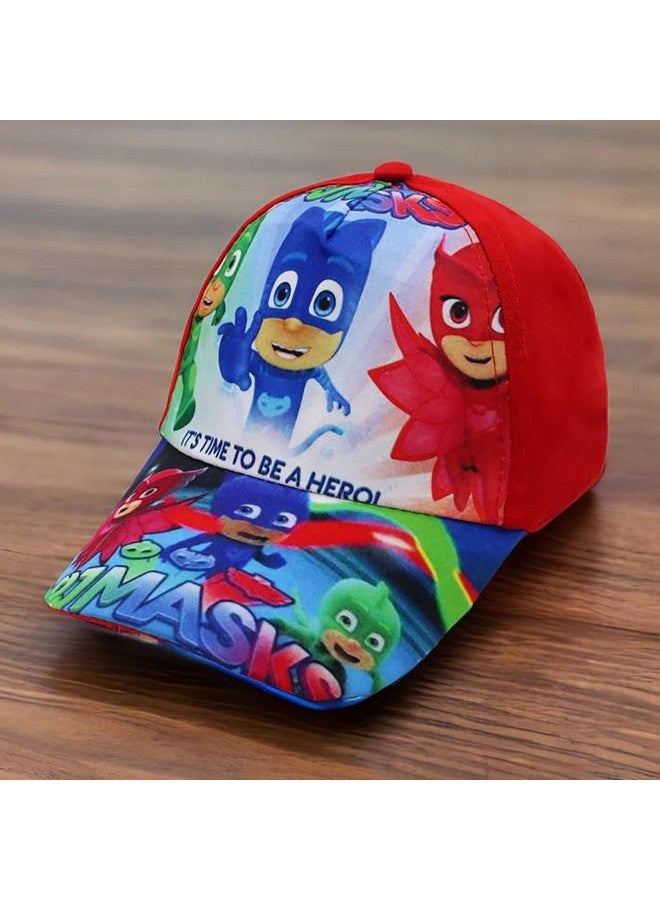 Vritraz Printed Cartoon Character Little Baseball Cap For Kids, Baby, Girls & Boys 3-12 Year (Red) - Image 3
