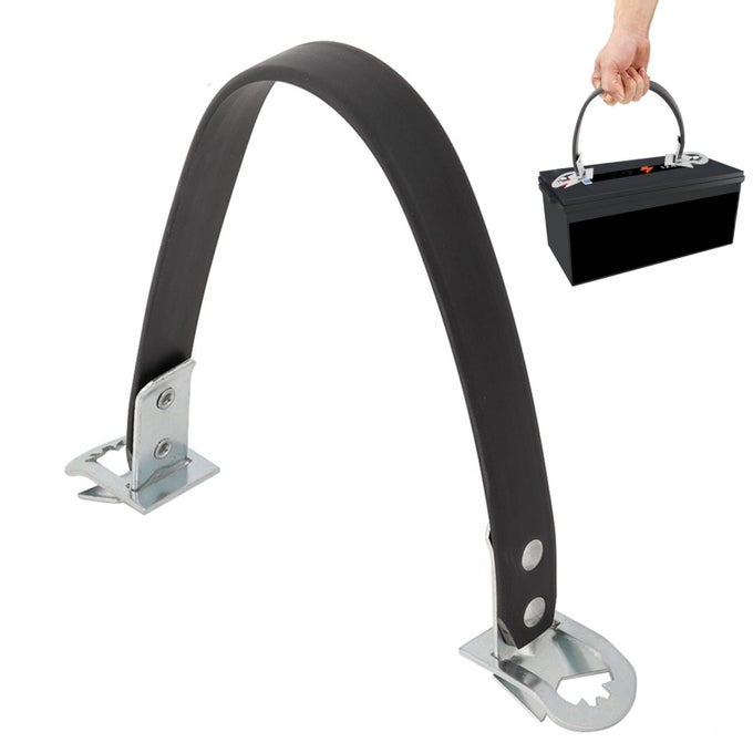 Car Auto Battery Carrier Battery Strap Lifter Car Battery Bracket Lifter Strap Metal Heavy Duty Side Lift Strap Car Battery Carrier