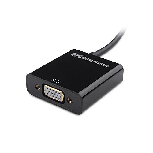 Cable Matters Unidirectional HDMI to VGA Adapter, VGA to HDMI Converter, Black - Image 4