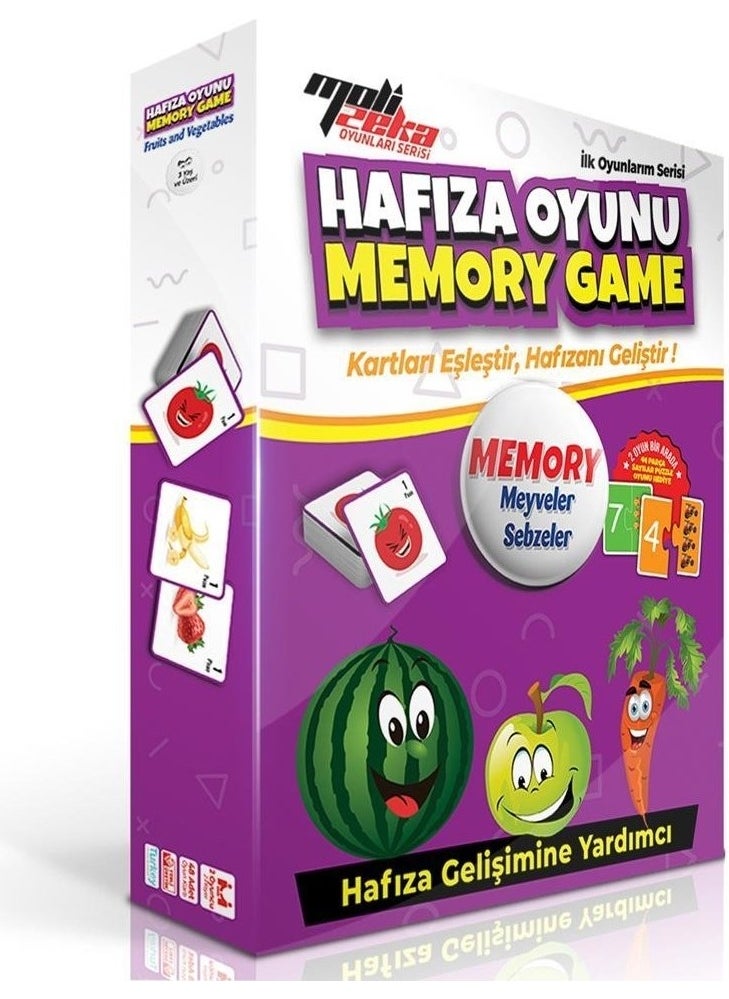 Moli Toys Moli Memory Game Fruits and Vegetables Series – Memory Game  - Image 1