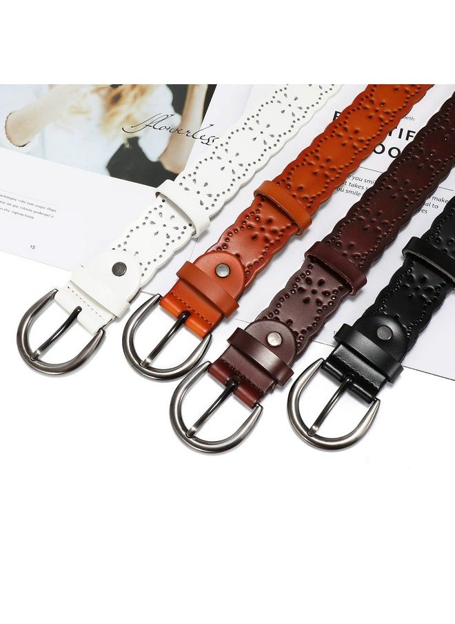 Women Plus Size Leather Belt For Jeans Dresses Pants Hollow Flower Waist Belts With Solid Pin Buckle - pzsku/Z3407B0264BB541C3CFA7Z/45/_/1718267026/22fc560e-b371-47de-897a-6181074cec61