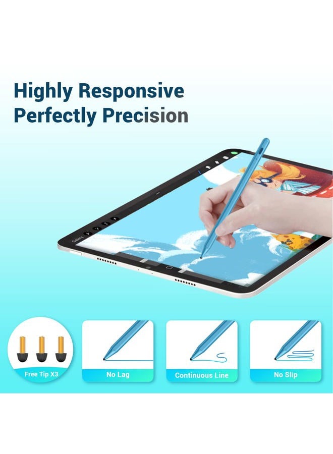 Yottn Stylus Pen for Apple iPad Pencil - Active Pencil A16 10th 9th 8th 7th 6th Generation Palm Rejection for Apple Pen 2018-2025 iPad mini A17 6th 5th Air M2 M3 5th 4th 3rd Gen iPad Pro M4 11-12.9 Inch - Image 5