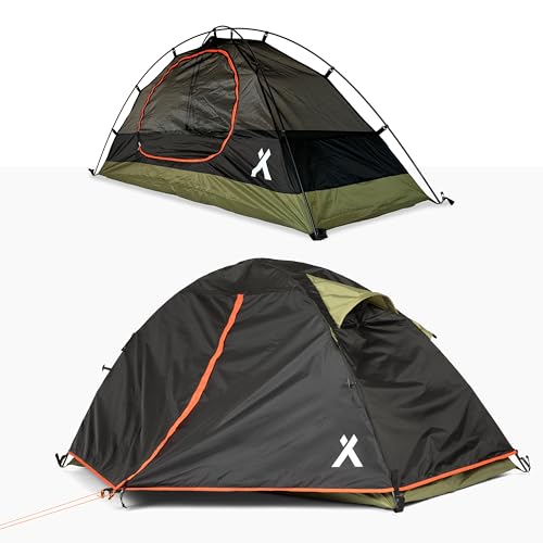 Bear Grylls 1 Person Hiking & Backpacking Tent - 3 Season Ultralight, Waterproof Tent for Camping with Rain Fly and Footprint - Black - Image 1