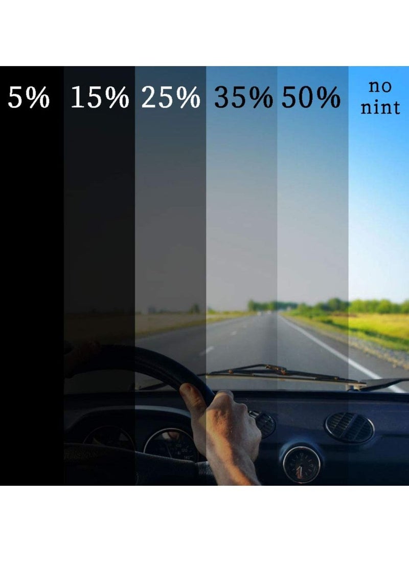 KASTWAVE - Window Tint Film, 35% VLT Professional Uncut Car Window Film, Car Packaging Sun Film Suitable For Sunscreen Heat Insulation, Car Diy, Privacy Protection 2 Roll, 1m×50cm - Image 1