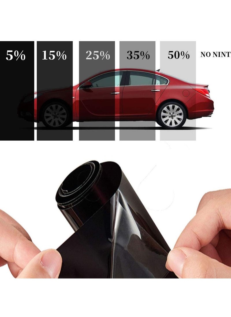 KASTWAVE - Window Tint Film, 35% VLT Professional Uncut Car Window Film, Car Packaging Sun Film Suitable For Sunscreen Heat Insulation, Car Diy, Privacy Protection 2 Roll, 1m×50cm - Image 1