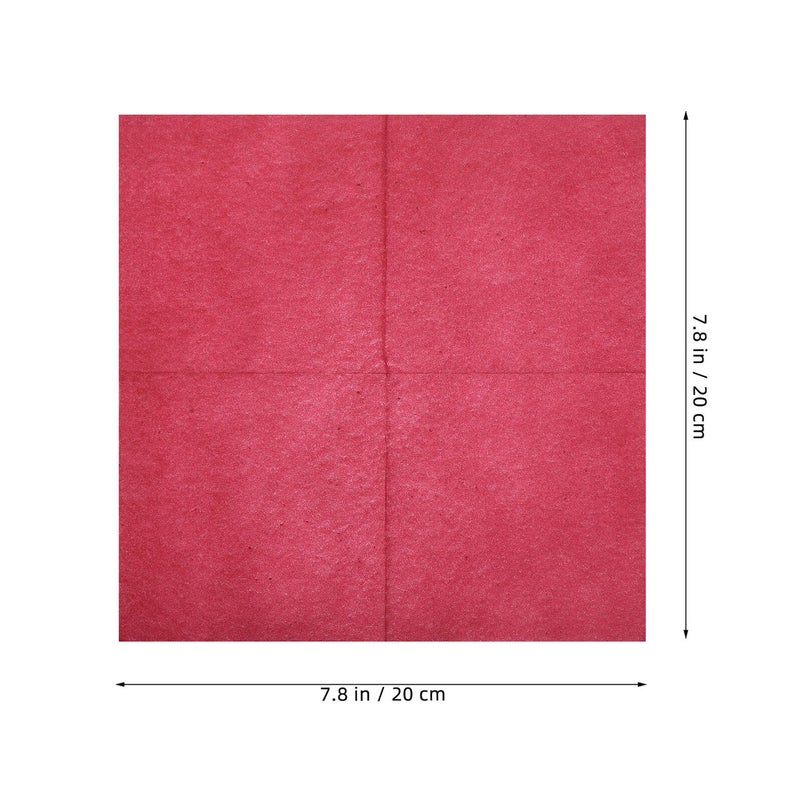 Dark Red Disposable Paper Napkins 25pcs Thick Cloth Texture for Wedding Banquet Restaurant - Image 3