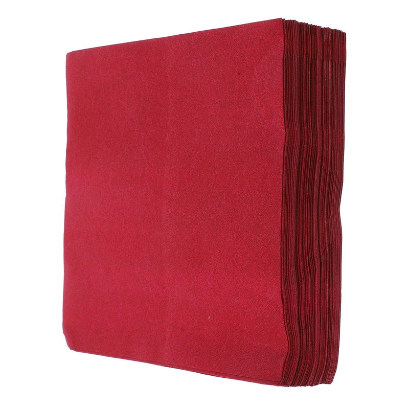 Dark Red Disposable Paper Napkins 25pcs Thick Cloth Texture for Wedding Banquet Restaurant - Image 2